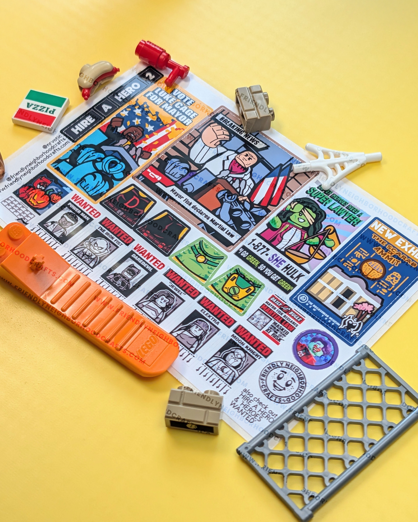 "HIRE A HERO 2" Stickers